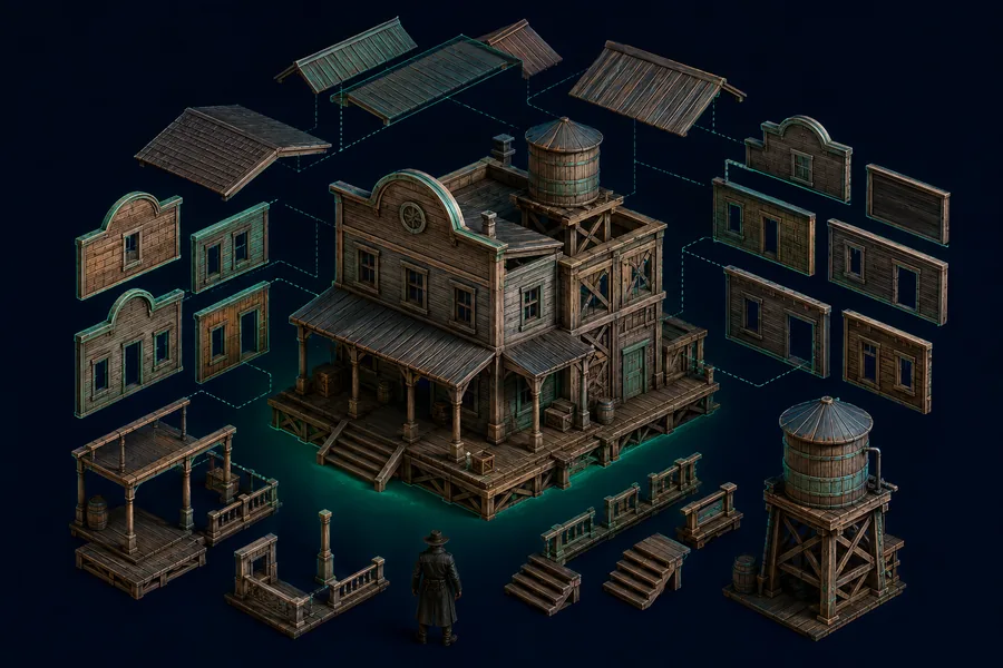 Desert watchtower 3D model