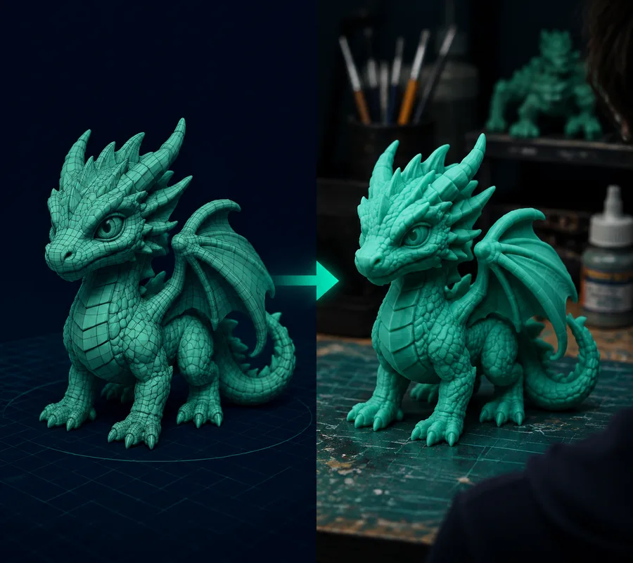Friendly robot companion 3D model