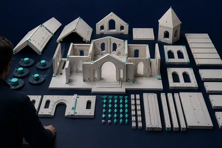 Decorative 3D gallery tile